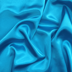 *Ткань Атлас-сатин, цвет Голубой (на отрез)  в Пятигорске