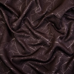 Ткань Блэкаут для штор &quot;Ледовое тиснение цвет Темно-Коричневый&quot; (на отрез)  в Пятигорске