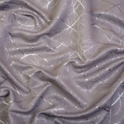 Ткань Блэкаут для штор светозатемняющая 75% &quot;Ледовое тиснение цвет Серый&quot; (на отрез)  в Пятигорске