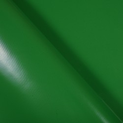 Ткань ПВХ 450 гр/м2, Зелёный (Ширина 160см), на отрез  в Пятигорске
