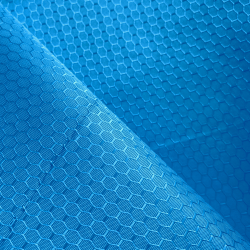 Ткань Оксфорд 300D PU Рип-Стоп СОТЫ, цвет Голубой (на отрез)  в Пятигорске