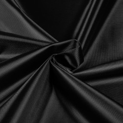 *Ткань Оксфорд 210D PU, цвет Черный (на отрез)  в Пятигорске