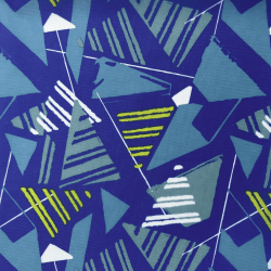 Ткань Оксфорд 210D PU, принт &quot;Лимонные треугольники&quot; (на отрез)  в Пятигорске