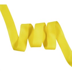 Окантовочная лента-бейка, цвет Жёлтый 22мм (на отрез)  в Пятигорске